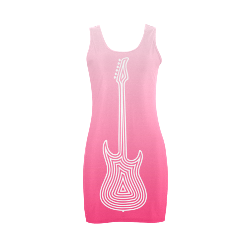 Pink Ombre Electric Guitar by ArtformDesigns Medea Vest Dress (Model D06)