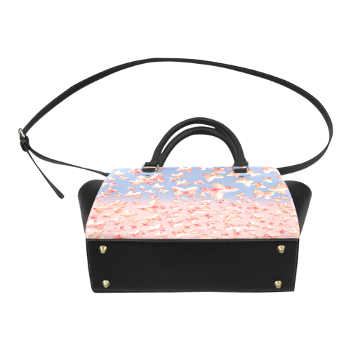Pink Butterflies Classic Shoulder Handbag (Model 1653)