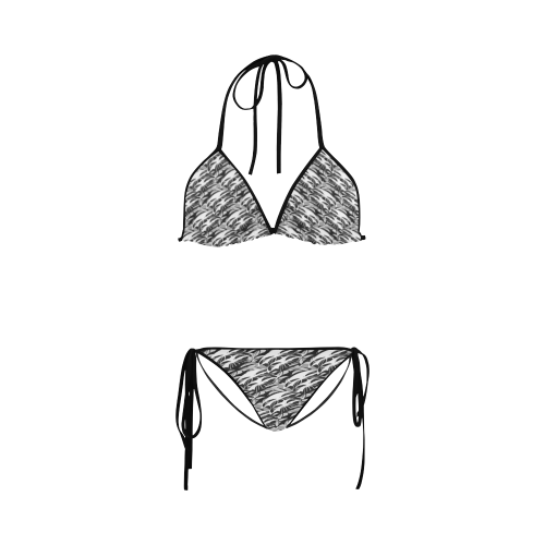 Alien Troops - Black & White Custom Bikini Swimsuit