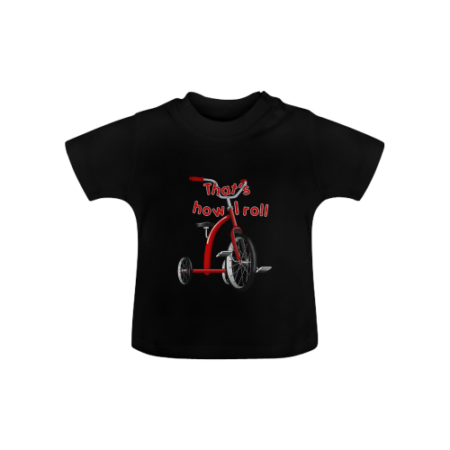 Tricycle 'How I Roll' Baby Classic T-Shirt (Model T30)