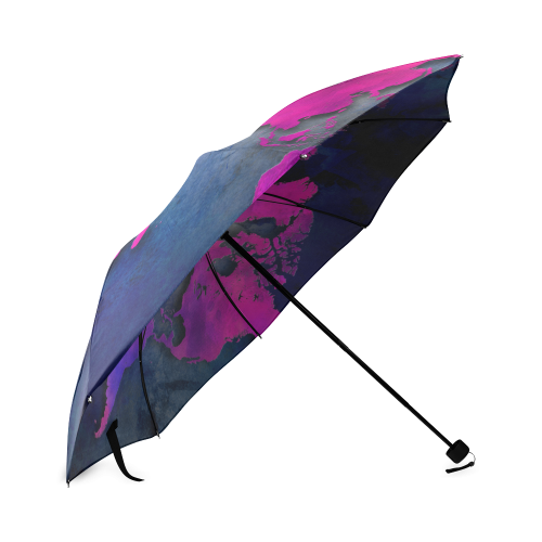 world map 14 Foldable Umbrella (Model U01)