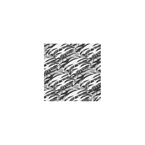 Alien Troops - Black & White Square Towel 13“x13”