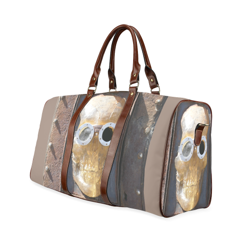 Steampunk skull pirate Waterproof Travel Bag/Large (Model 1639)