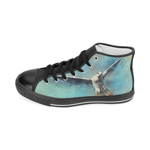 bird Men’s Classic High Top Canvas Shoes (Model 017)