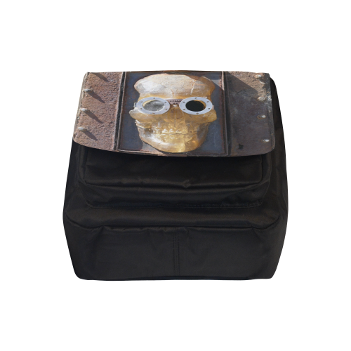 Steampunk skull pirate on black Crossbody Nylon Bags (Model 1633)