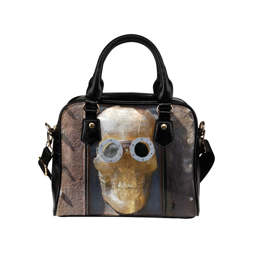 Steampunk skull pirate Shoulder Handbag (Model 1634)