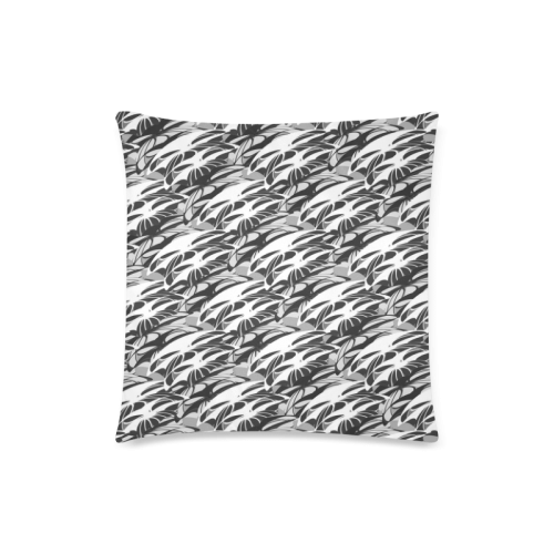 Alien Troops - Black & White Custom Zippered Pillow Case 18"x18"(Twin Sides)
