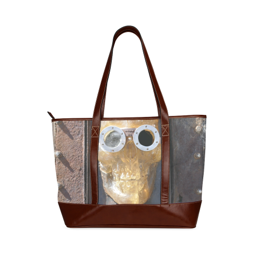 Steampunk skull pirate Tote Handbag (Model 1642)