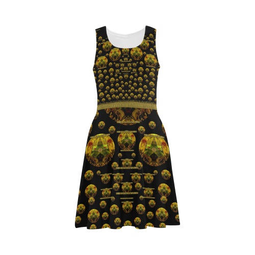 Exploring Keep Calm In gold with flair Atalanta Sundress (Model D04)