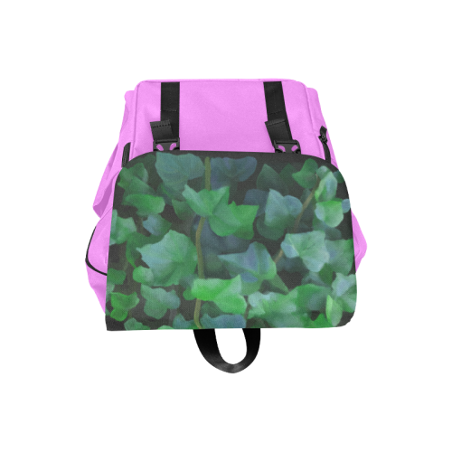 Vines, climbing plant, pink Casual Shoulders Backpack (Model 1623)