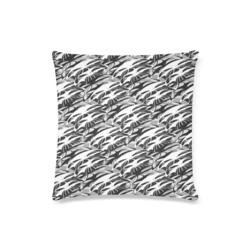Alien Troops - Black & White Custom Zippered Pillow Case 16"x16"(Twin Sides)