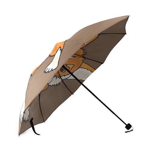 Cute Welsh Corgi Dog Art Foldable Umbrella (Model U01)
