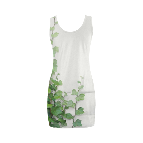 Watercolor Vines, climbing plant Medea Vest Dress (Model D06)