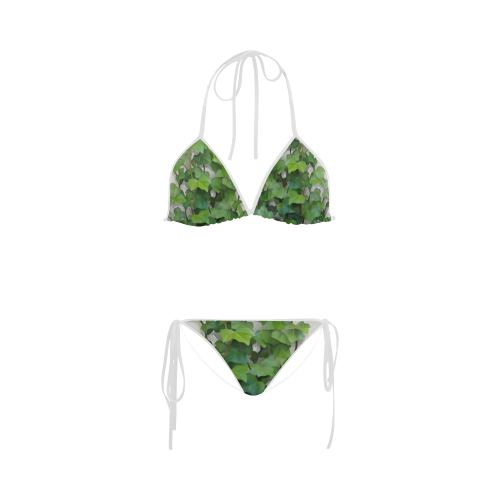 Watercolor Vines, climbing plant Custom Bikini Swimsuit