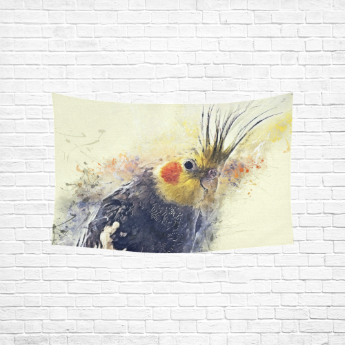 parrot Cotton Linen Wall Tapestry 60"x 40"