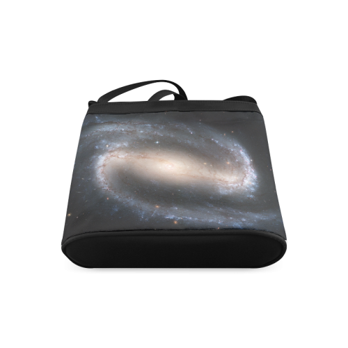 Barred spiral galaxy NGC 1300 Crossbody Bags (Model 1613)