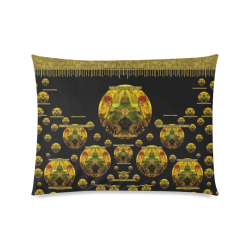 Exploring Keep Calm In gold with flair Custom Picture Pillow Case 20"x26" (one side)