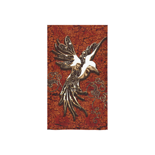Wonderful bird made of floral elements Custom Towel 16"x28"