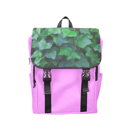 Vines, climbing plant, pink Casual Shoulders Backpack (Model 1623)