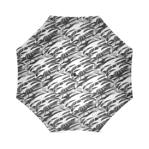 Alien Troops - Black & White Foldable Umbrella (Model U01)