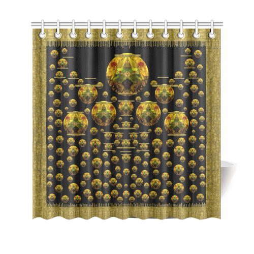 Exploring Keep Calm In gold with flair Shower Curtain 69"x70"