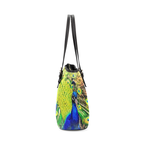 peacock Leather Tote Bag/Large (Model 1640)