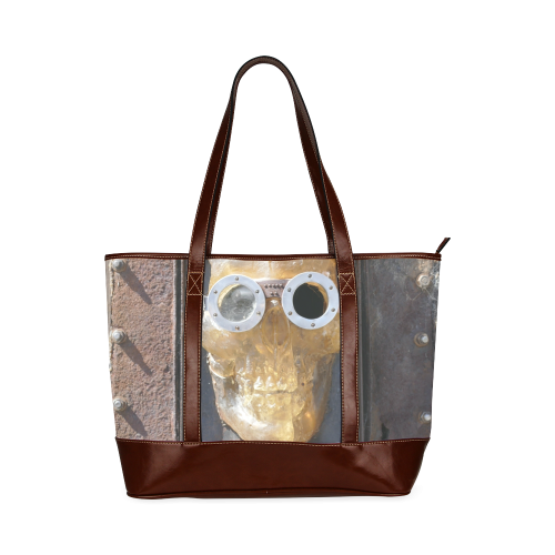 Steampunk skull pirate Tote Handbag (Model 1642)