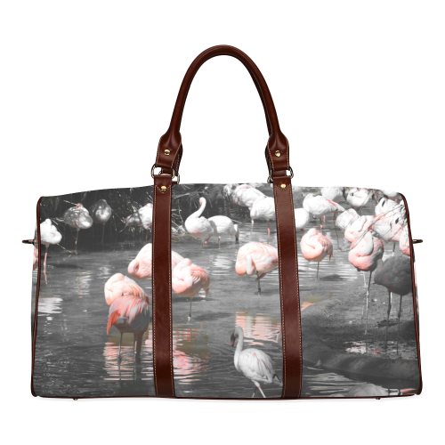 Flamingos Travel Bag Waterproof Travel Bag/Small (Model 1639)
