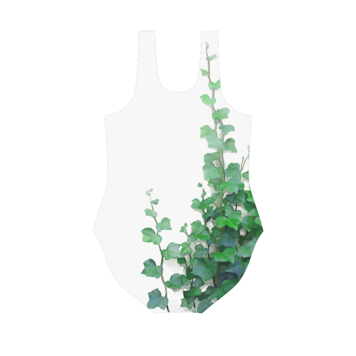 Vines, climbing plant Vest One Piece Swimsuit (Model S04)