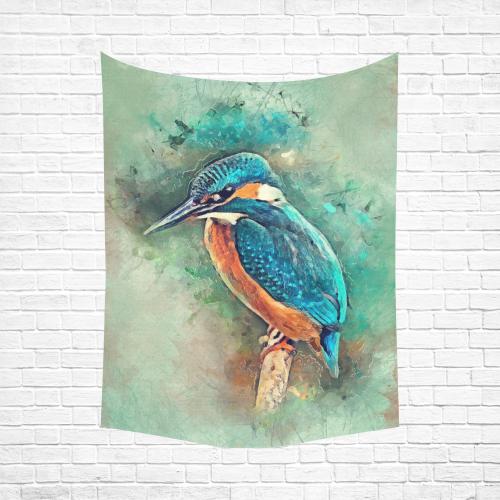 bird Cotton Linen Wall Tapestry 60"x 80"