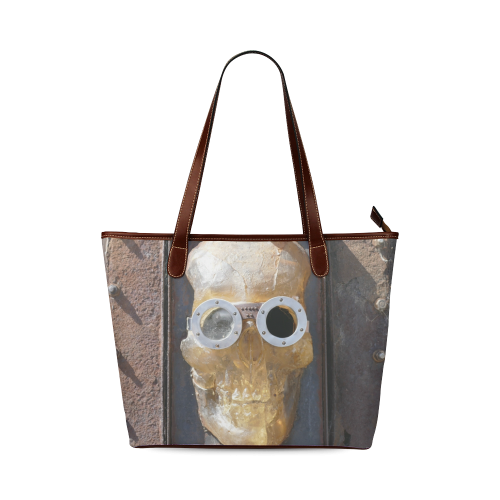 Steampunk skull pirate Shoulder Tote Bag (Model 1646)