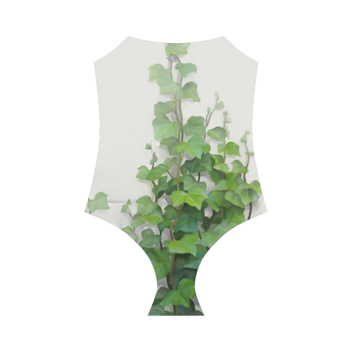 Watercolor Vines, climbing plant zoom Strap Swimsuit ( Model S05)