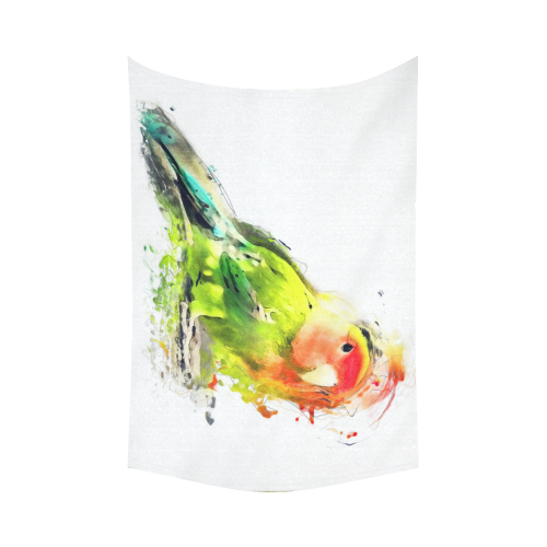 lovebird Cotton Linen Wall Tapestry 90"x 60"