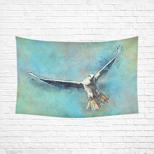 bird Cotton Linen Wall Tapestry 90"x 60"