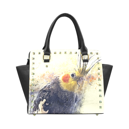 parrot Rivet Shoulder Handbag (Model 1645)