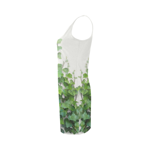 Watercolor Vines, climbing plant zoom Medea Vest Dress (Model D06)