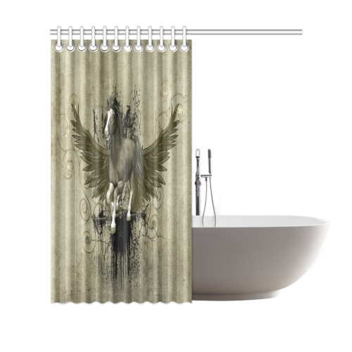 Wild horse with wings Shower Curtain 69"x70"