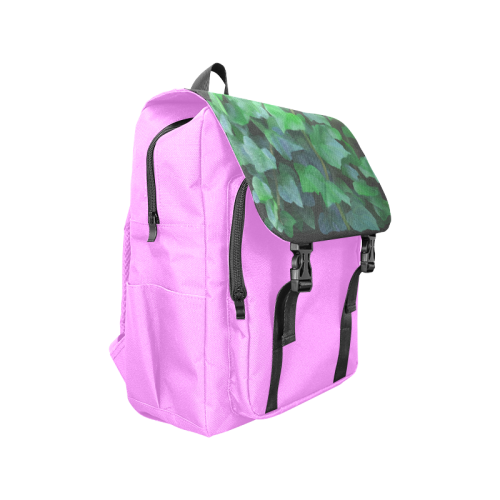 Vines, climbing plant, pink Casual Shoulders Backpack (Model 1623)