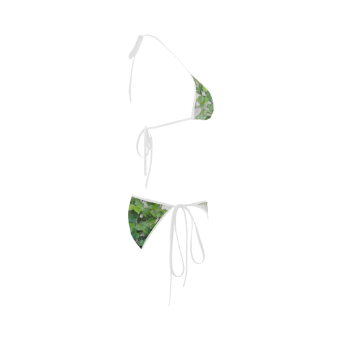 Watercolor Vines, climbing plant Custom Bikini Swimsuit