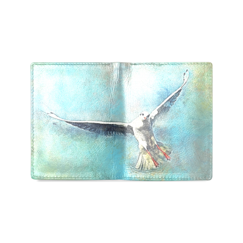 bird Men's Leather Wallet (Model 1612)