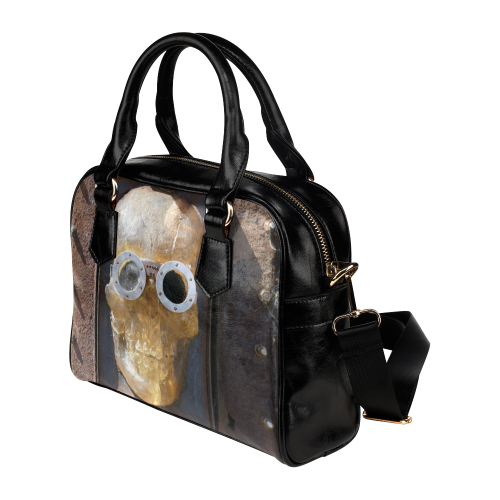 Steampunk skull pirate Shoulder Handbag (Model 1634)