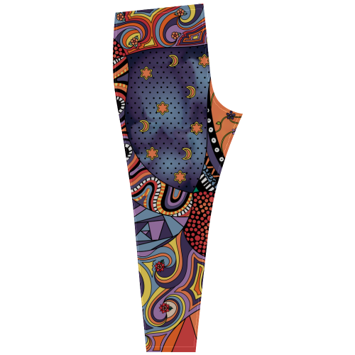 Tangle Doodle Pattern by ArtformDesigns Cassandra Women's Leggings (Model L01)