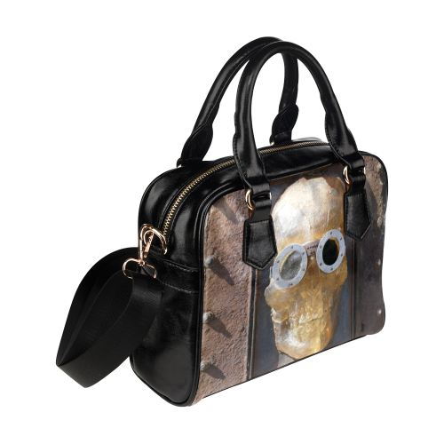 Steampunk skull pirate Shoulder Handbag (Model 1634)