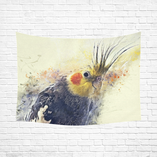 parrot Cotton Linen Wall Tapestry 80"x 60"