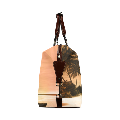 Wonderful seascape with tropical island Classic Travel Bag (Model 1643)