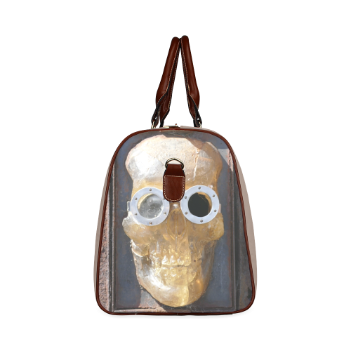 Steampunk skull pirate Waterproof Travel Bag/Large (Model 1639)
