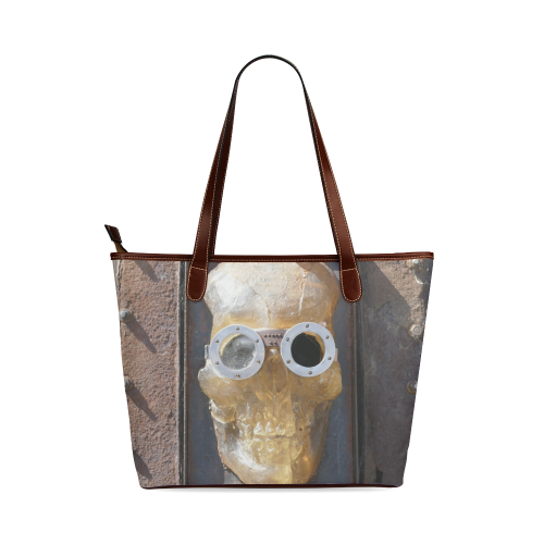 Steampunk skull pirate Shoulder Tote Bag (Model 1646)
