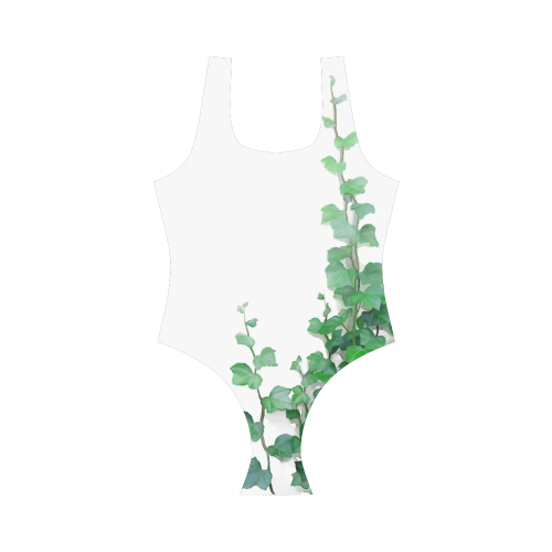 Vines, climbing plant Vest One Piece Swimsuit (Model S04)