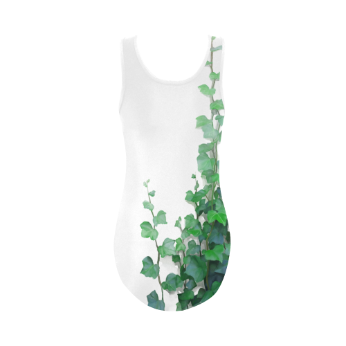 Vines, climbing plant Vest One Piece Swimsuit (Model S04)