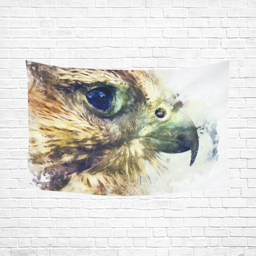 kestrel Cotton Linen Wall Tapestry 90"x 60"